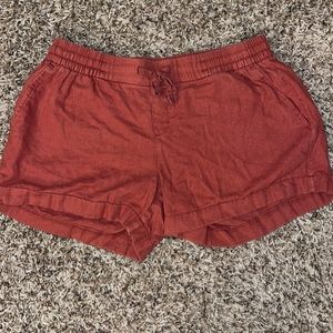 orange lounge shorts from old navy